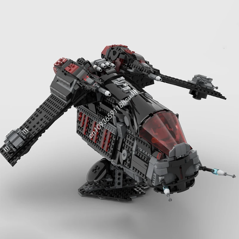 

1395 шт. MOC The Dark Falcon LAATi Star Battle, строительные блоки, детская рождественская игрушка, подарочная модель, конструкция, сделай сам, сборка