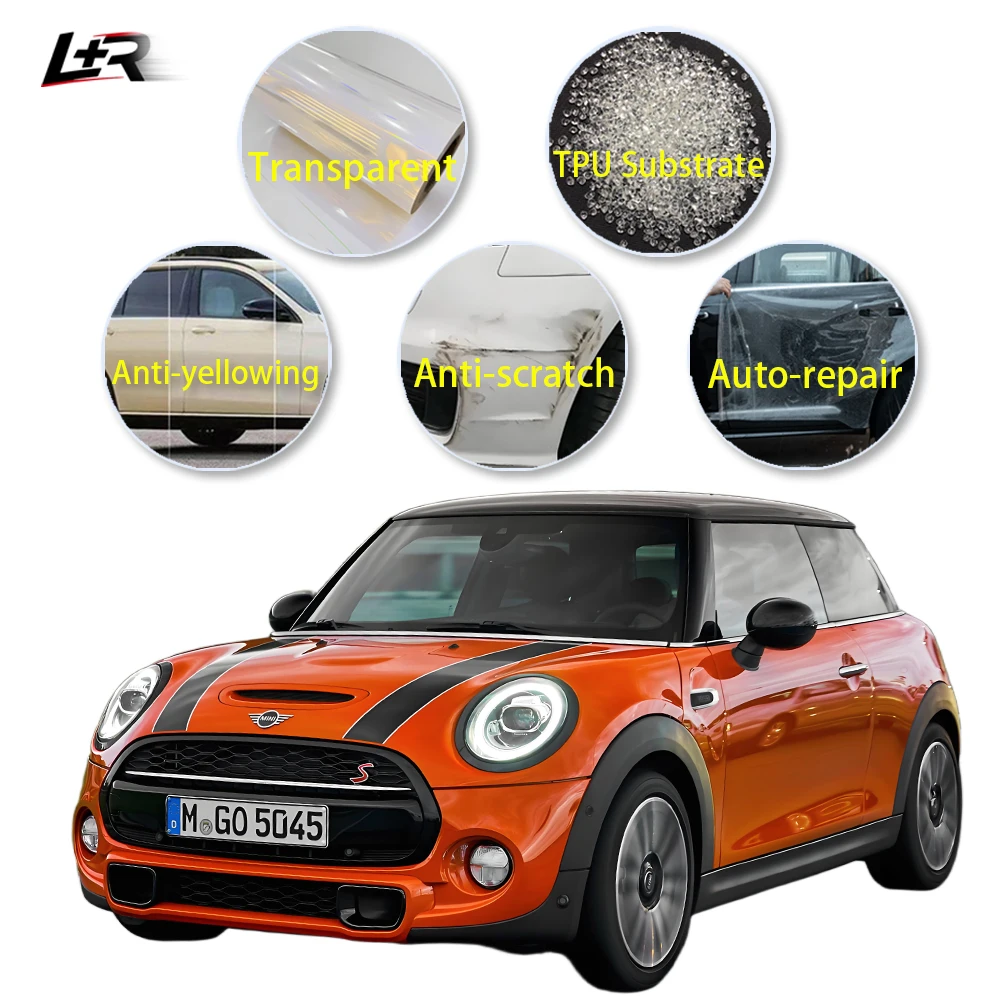 ฟิล์มใสกันรอยรถยนต์แบบมันเงาสูง หนา 7.5 มิล สำหรับตกแต่งตัวถังรถยนต์และอุปกรณ์ตกแต่ง