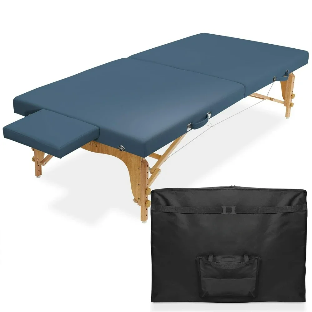 Table de massage thérapeutique fongique, table de massage portable, plate-forme de polymères de traitement d'étirement au sol, table de massage à huile et eau verte