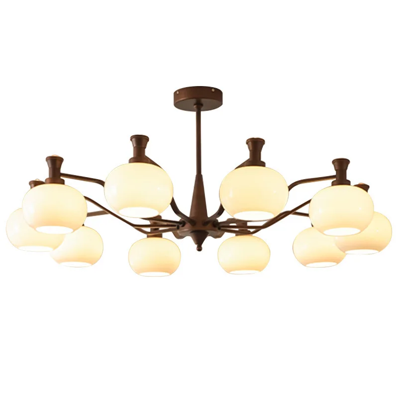 

Living room chandelier, American medieval dining room, main light French retro, with spotlights, wind bedroom