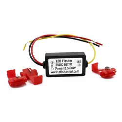 Intermitente LED para coche y motocicleta, 2 piezas, 6V, 12V, relé intermitente General con tres puntos de contacto