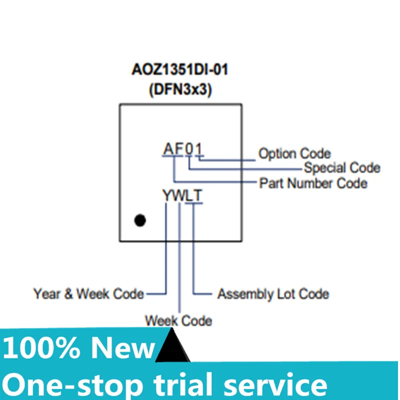 2-100pcs  AOZ1351DI-01  code：AF01 For PS5 Board EDM-020 AF01 Power Switch Driver IC Chip 1:1 N channels 3.5A