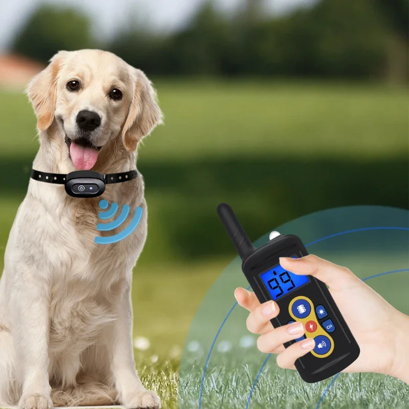 Ultrasonic Dog Trainer Intelligent Remote Control Charging Non-barking Device Anti-barking Pet Collar Electric Shock Dog Collar