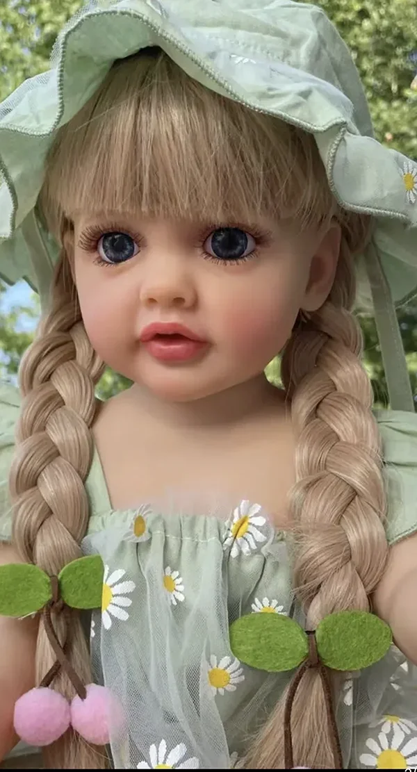 55CM Full Body Soft Silicone Vinyl Reborn Toddler Girl Betty Pretty Girl Princess Lifelike Baby Doll Christmas Gift for Grils