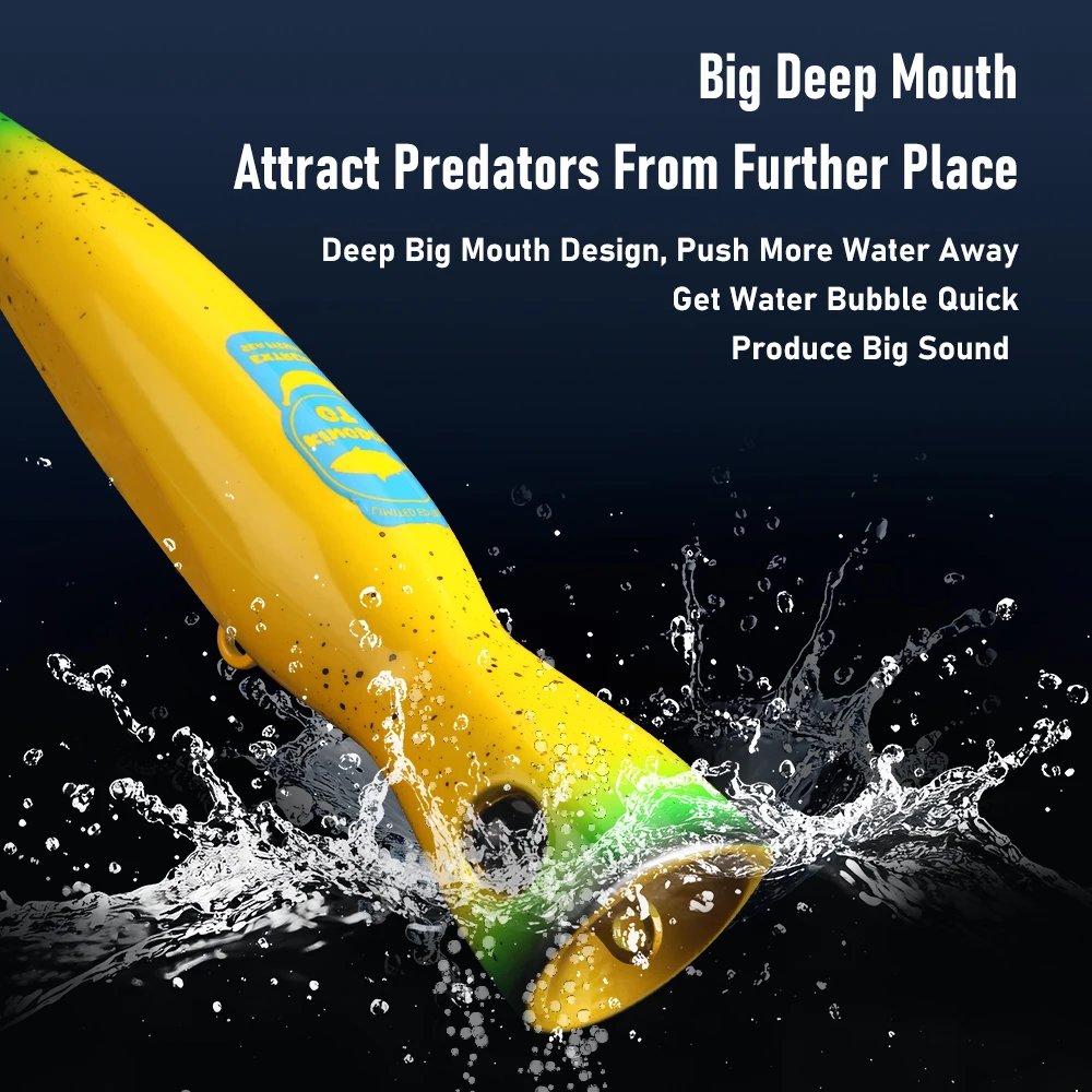 YOOFISH GTตกปลาLure Topwater Popper 60G 85G 160Mm 185Mmน้ําเค็มปลาทูน่าBluefishประดิษฐ์ทะเลเรือตกปลาเหยื่อHard