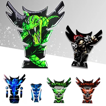 Motosiklet evrensel Tankpad, tank pad, 3D Tank pad çıkartmalar, yağ gaz koruyucu, Tank koruyucu SUZUKI YAMAHA için ücretsiz anahtarlık