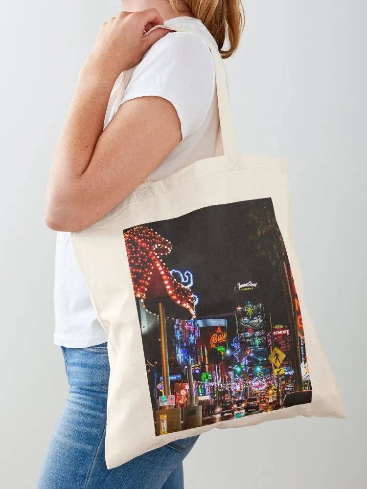 

Las Vegas Neon Lights Tote Bag Handbags Shopper handbag tote bag screen custom tote bag