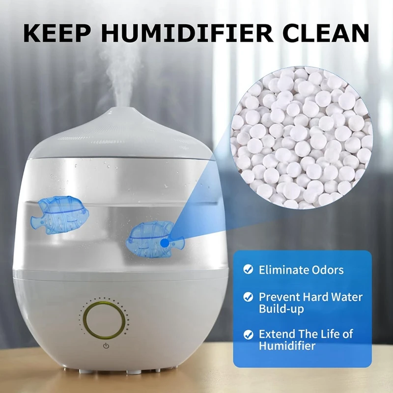 Humidifier Cleaner,16Pack Universal Humidifier Tank Cleaner Fish For Humidifiers And Fish Tanks,Demineralization Cleaner