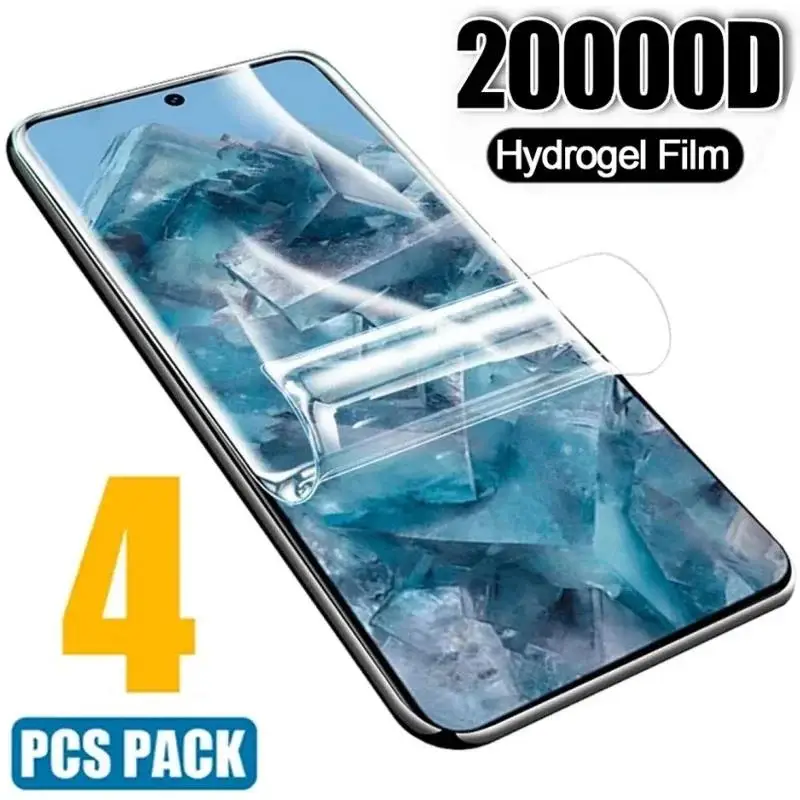 4 Stück Hydrogel-Folie für Google Pixel 7 8 9 Pro Pixel 9A Google Pixel 9 Pro XL 8 Pro 7 Pro Pixel 7 Schutz-Displayschutzfolie