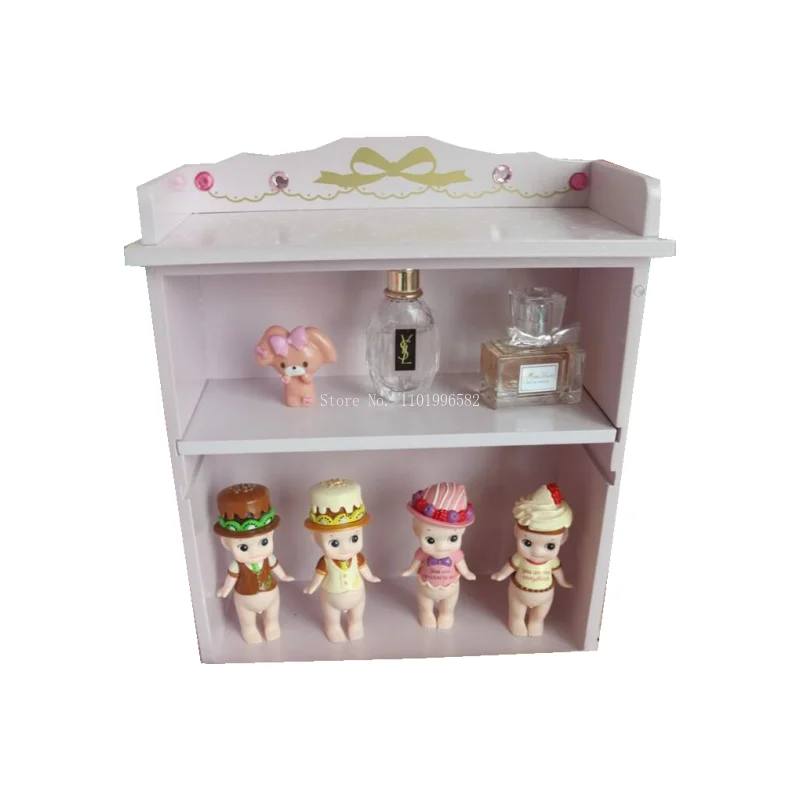 Rose decoration pattern Storage box DIY clay works display cabinet Girls earrings jewelry Pendant hairpin headwear Storage tools