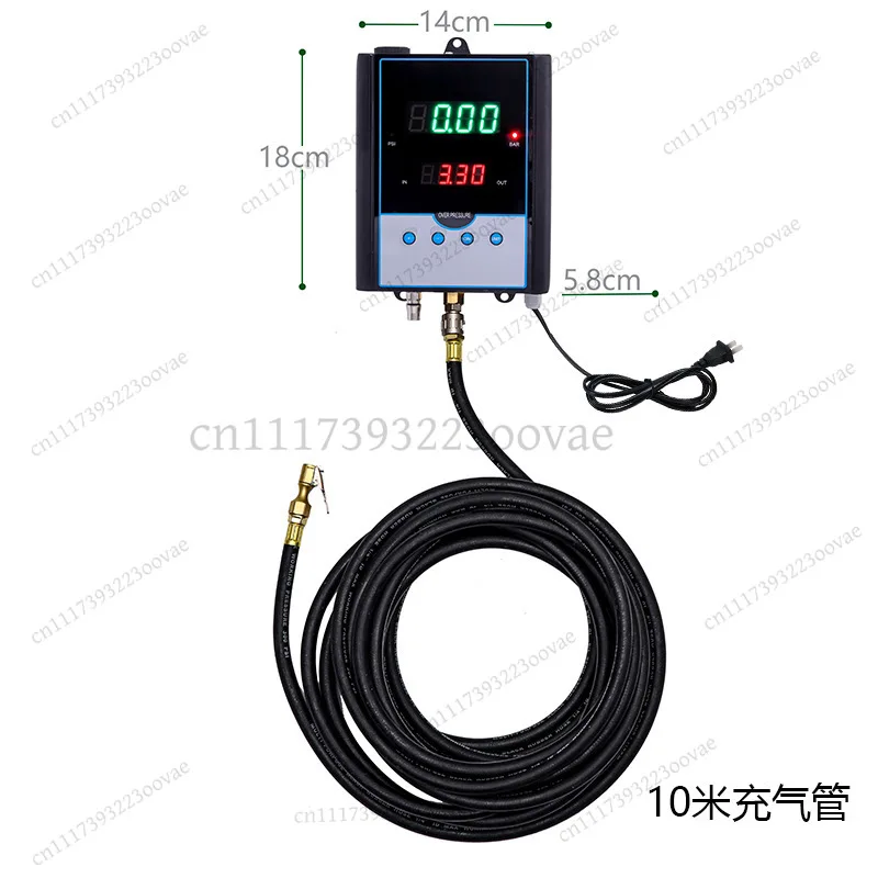 Wall-mounted Digital Automatic Tire Inflator Smart Electric Air Compressor Pump for Car Bike