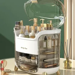 Makeup Storage Storage Box Dressing Table Large Capacity Skincare Organisation Shelves Desktop Dust Drawer Make-up Box