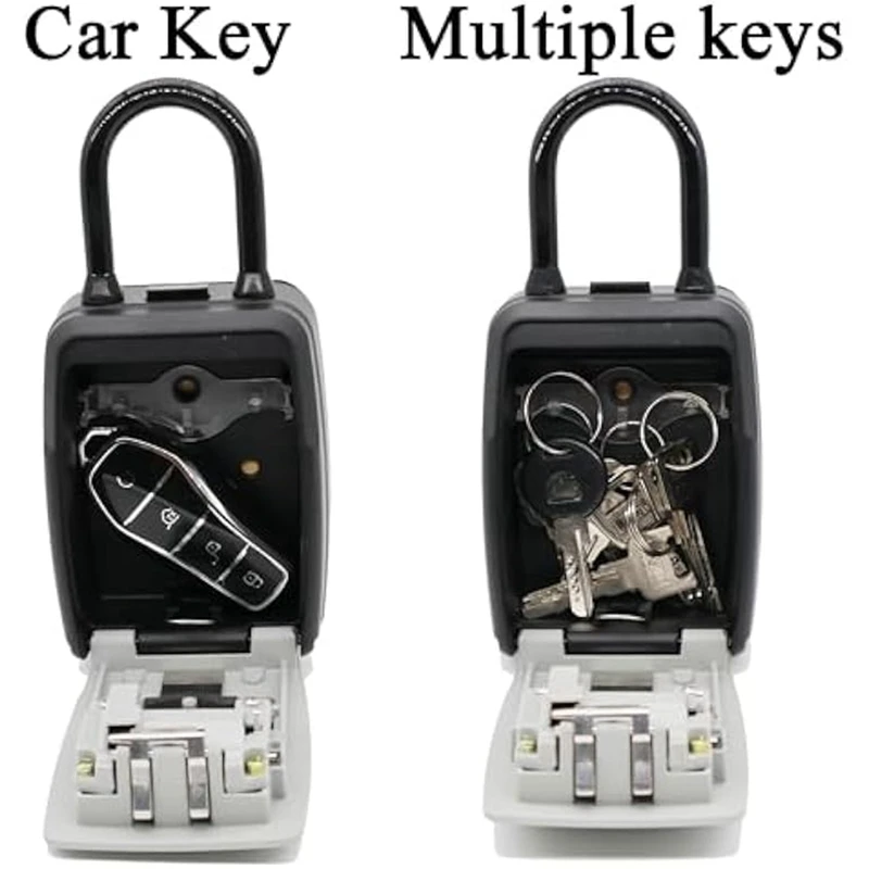 Key Safe Box Wall Mounted Key Lock Safe Box 4 Digit Combination Key Box Code Key Security Box Key Safe Storage Box