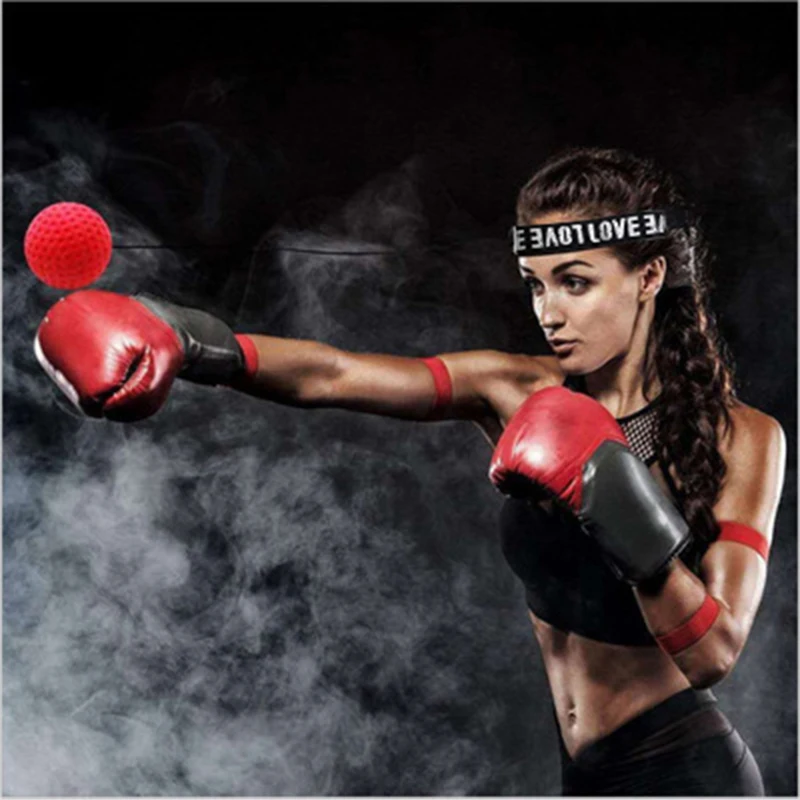 Boxing Speed Ball Head-Mounted PU Punch Ball Mma Sanda Training Hand Eye Reaction Home Sandbag Muay Thai Boxeo Fitness Equipment