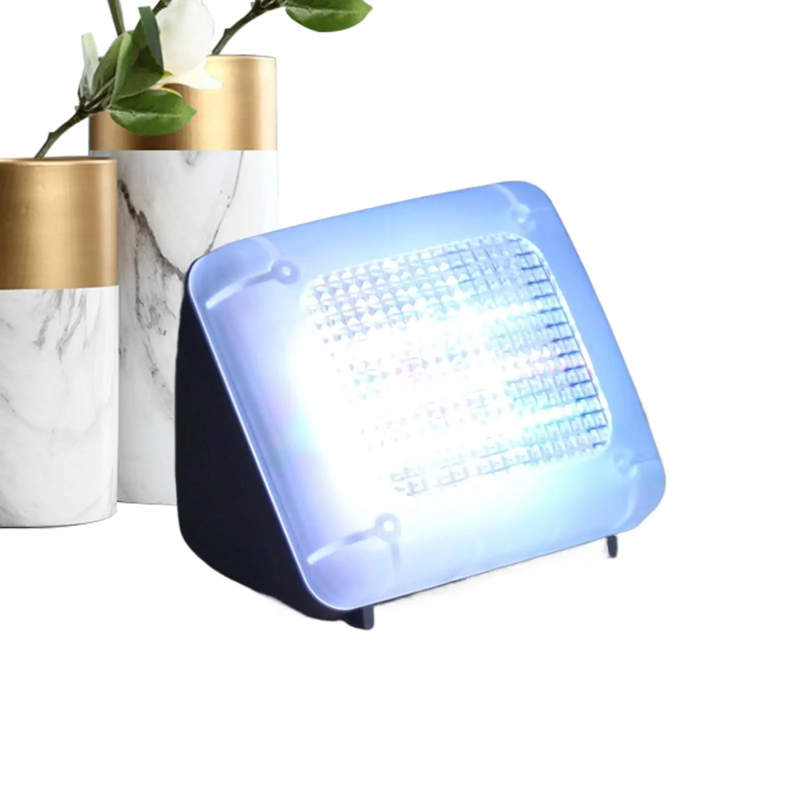 TV Light Simulator Plug-in Security Device with Frosted Lens Television Simulator for Home Living Room Apartment Entryway
