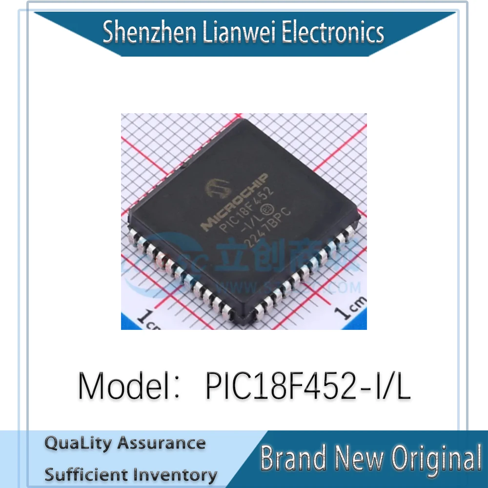 

100% New Original PIC18F452-I/L PIC18F452 IC MCU Chipset PLCC-44