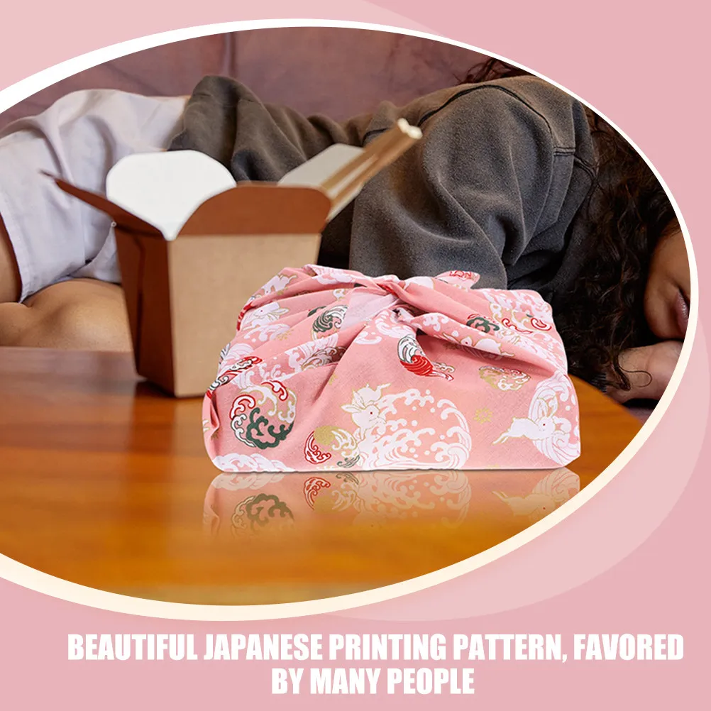 Bright Color Japanese Style Wrapping Cloth Cotton Bento Handkerchief Gift Box Packaging Fabric Decorative Lunch Case Cover