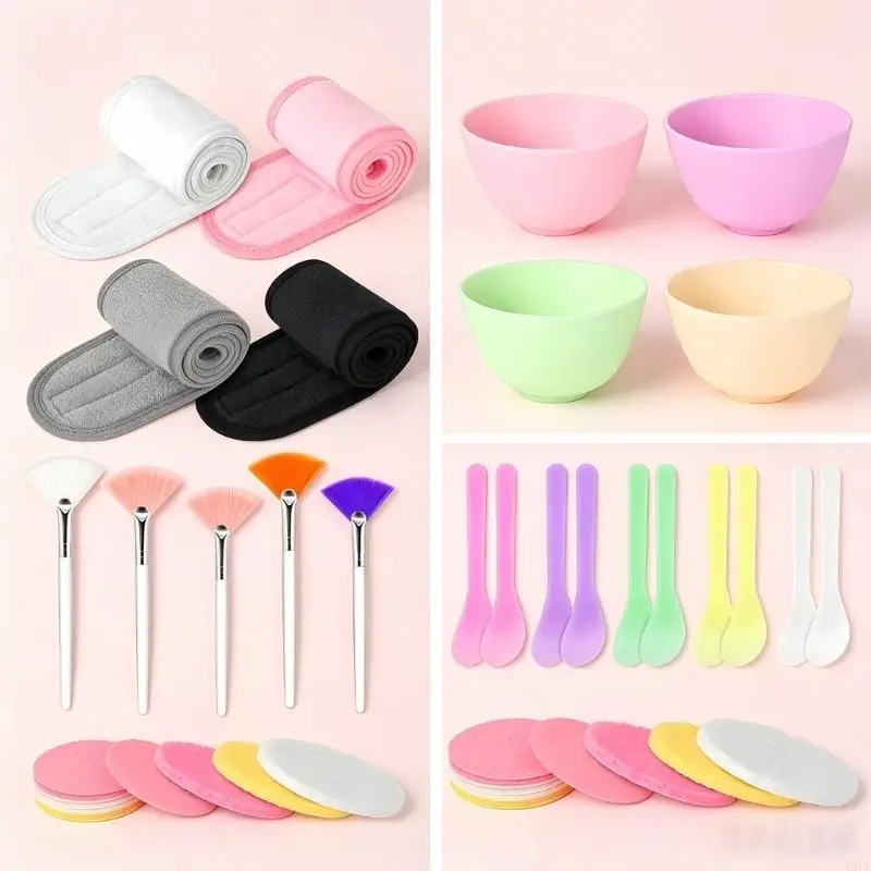 Y5LF Silicone Mixing Bowl and Brush Set for Face Mask Beauty Routine