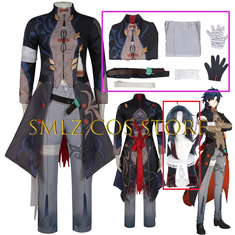 

Blade Cosplay Game Honkai Star Rail Costume Uniform Wig Anime Men Blade Suit Halloween Party Clothes for Men