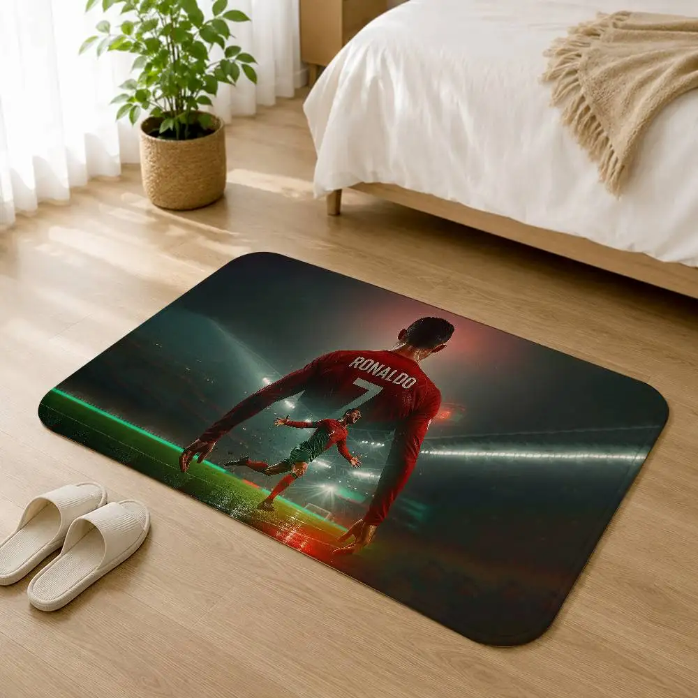 So Cool C-Cristiano Ronaldo CR7 Short Plush Rug Carpet Machine Washable Soft Comfortable Anti‑Slip Floor Mat Home Decor