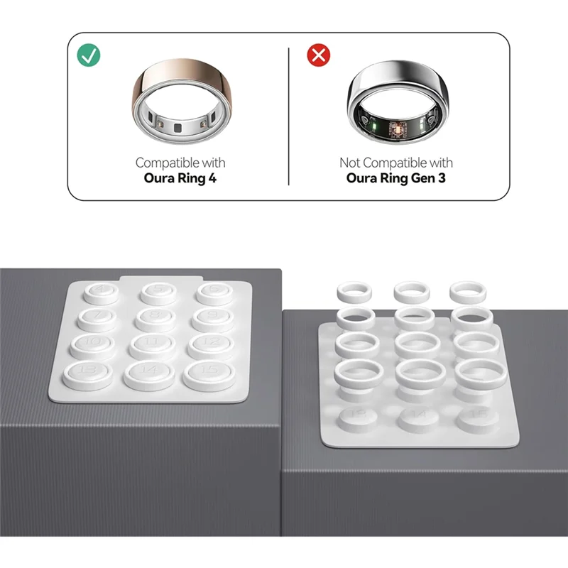 مجموعة مقاسات ABMI-Ring 4، مقاس 4 حلقات، مقاس 4/5/6/7/8/9/10/11/12/13/14/15- قياس حجم إصبعك قبل شراء حلقة،