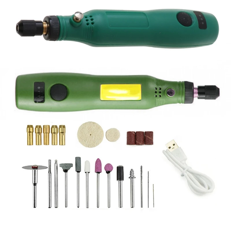 Herramienta rotativa inalámbrica mejorada, Mini amoladora eléctrica DIY, multiherramienta con carga USB, perfecta para y
