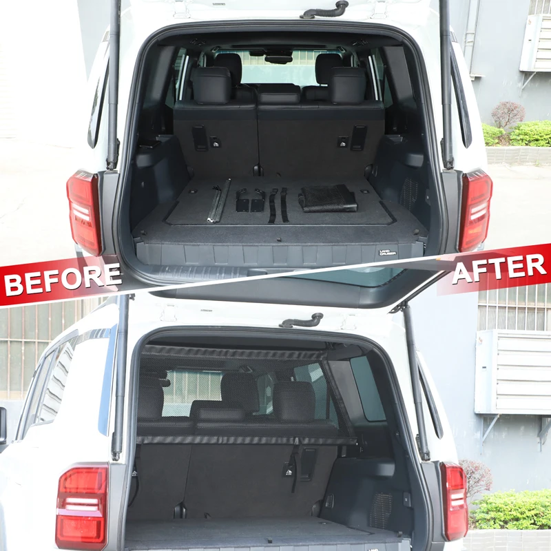 

1 шт. черная полиэстеровая защитная сетка для багажника Toyota Land Cruiser Prado 250 LC250 2024+ (аксессуар для автомобиля)