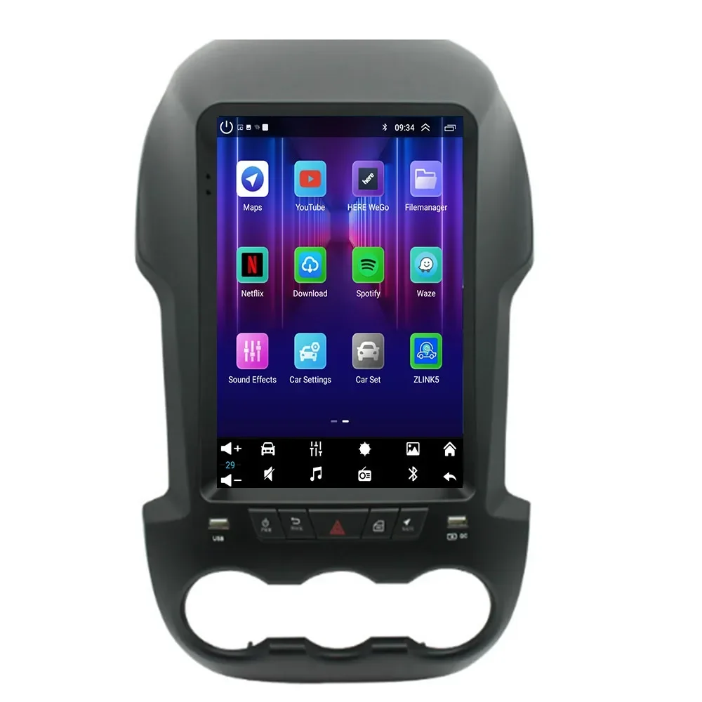 For Ford Ranger F250 2011 - 2040 Android 9.7 Inch Screen Car Radio Multimedia Auto Video Player Navigation GPS Carplay 2din DVD