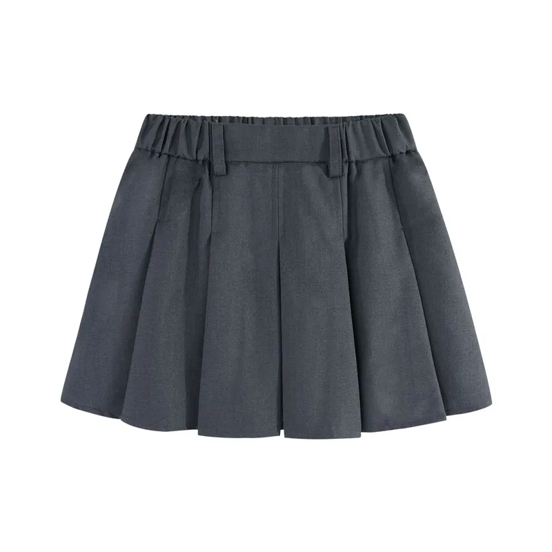 DE·PEACH Spring Autumn Baby Girls Mini Tutu Skirts Children Pleated Skirt Shorts Toddler Kids Clothes 2-16Years For All Seasons