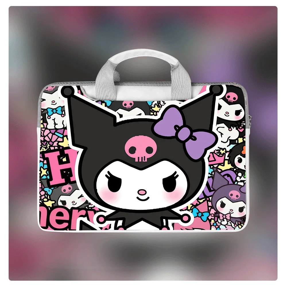 

Портативная сумка для ноутбука Hello Kitty Kuromi, защитный чехол для Macbook 12, 13, 14, 15,6, 16 дюймов, Macbook Air, Asus, Huawei, портфель, подарок