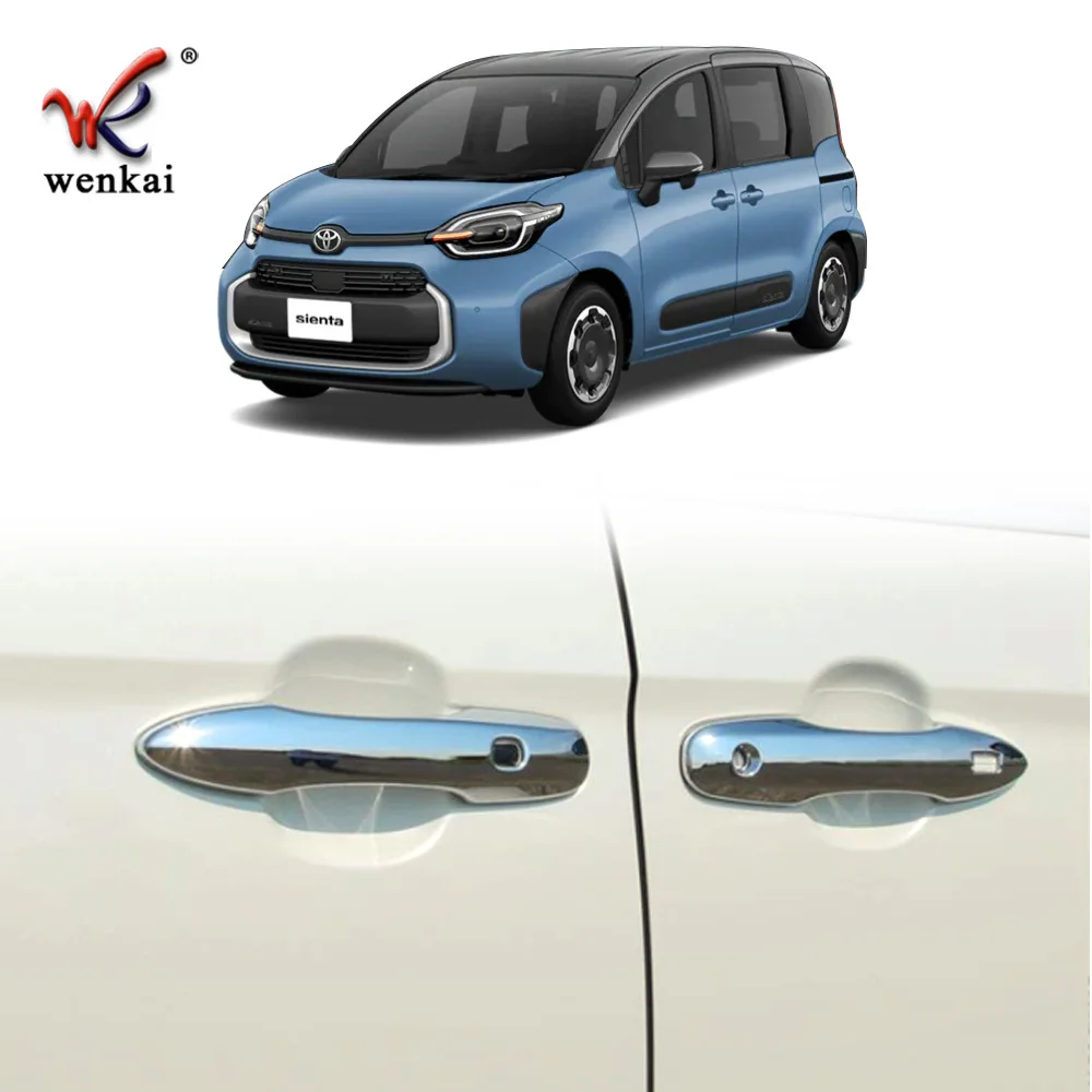 

For 2022 Toyota Sienta Accessories Exterior Door Handle Chrome Decoration Cover Trim Upgrade