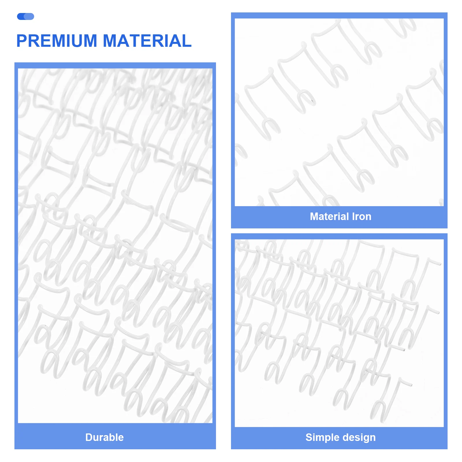 

100pcs Binder Rings Loose Leaf Metal Notebook Spiral Binding Coils Double Loop Wire Book Rings Students Teachers Desk