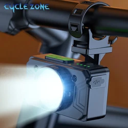 Smart sensing Bicycle Front Light 5/7 LED Type-C Charging Bike Head Lamp Outdoor Sports Cycling Safety Warning Light Accessories