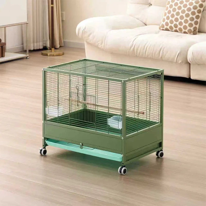 Dopamine birdcage, parrot peony tiger skin, large space villa birdcage, can be stacked and added to the height parrot cage