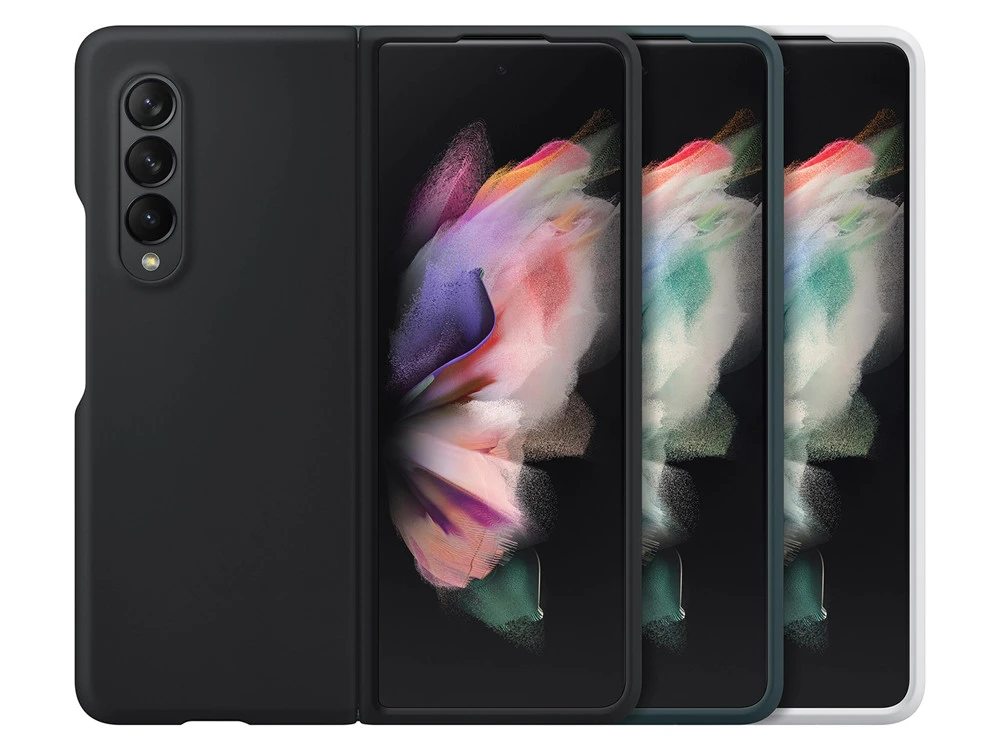 Original For Samsung Galaxy Z Fold 3 Case Silicone Cases Protective Fold3 5G Cover, EF-PF926