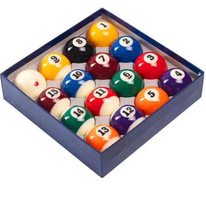 

New 2-1/2 Inch Resin Billiard Set for Snooker Sports Usage with 57.2mm Diameter Balls Snooker Billiards Accessories