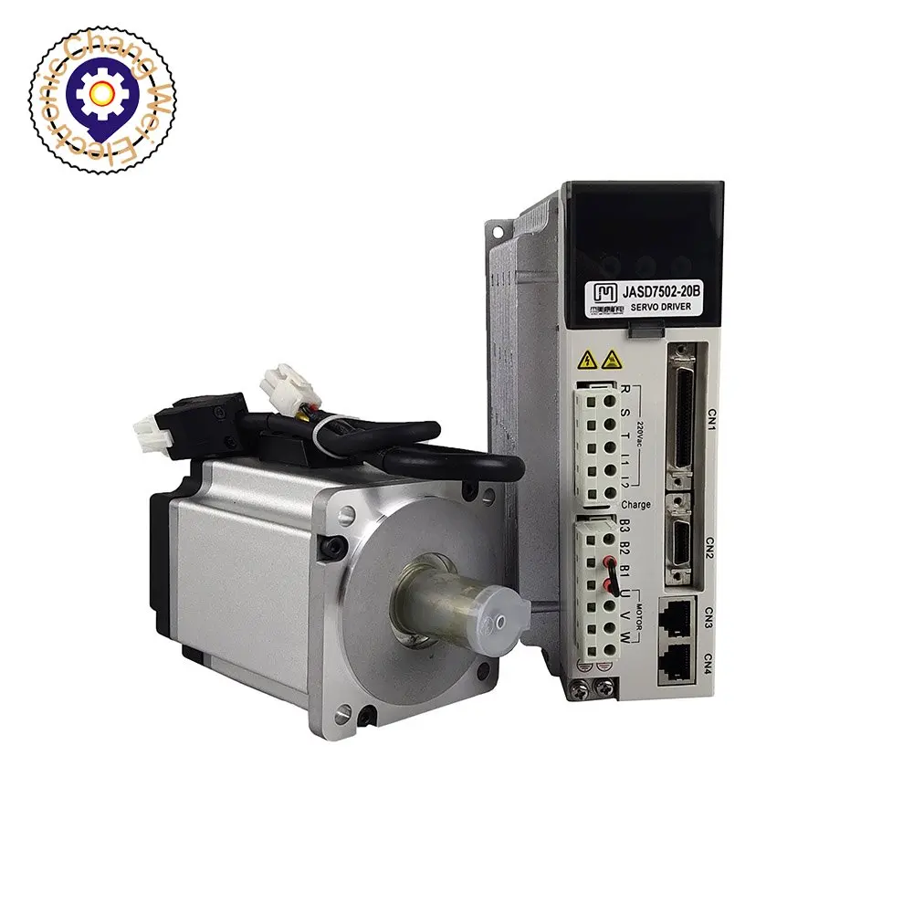 

JMC 750W servo driver motor kit AC220V high voltage servo cnc kit servo driver JSD7502-20B + servo motor 80JASM507230K17BCD