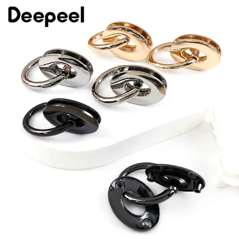

5Pcs 25*32mm Metal Bucke Eyelet O Ring Bag Side Clasp Handbag Strap Connect Loop Belt Clip Hook DIY Leather Hardware Accessories