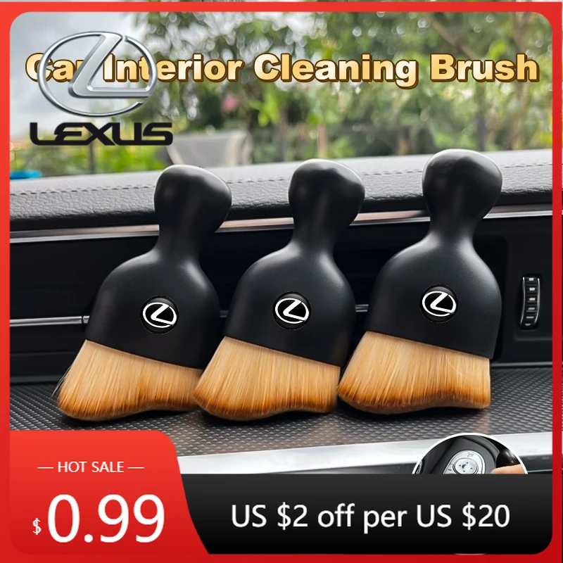 

Наклейки для салона автомобиля, мягкая щетка для чистки, инструменты для удаления пыли, аксессуары для Lexus UX250h RX450h CT200h RX400h NX