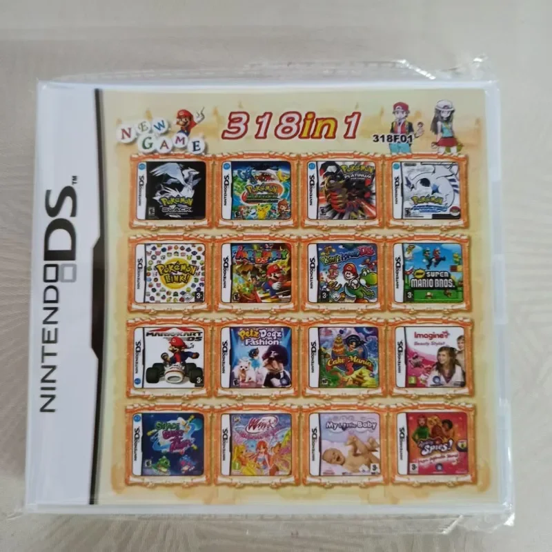 4300IN1 208IN1 500IN1 3DS NDS بطاقة الألعاب المدمجة بطاقة 510 في 1 NDS مجتمعة بطاقة NDS كاسيت