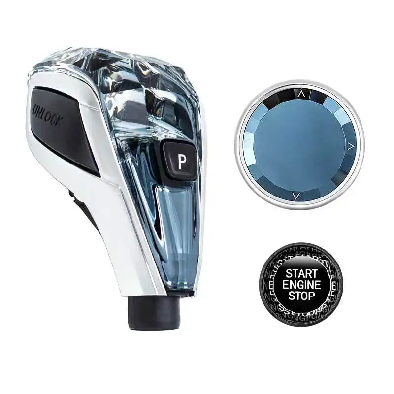 Crystal Gear Shift Knob for BMW G20 G30 G01 X3 X5 X6 Z4 Supra Electronic Shifter Lever Head Auto Transmission Gear Selector