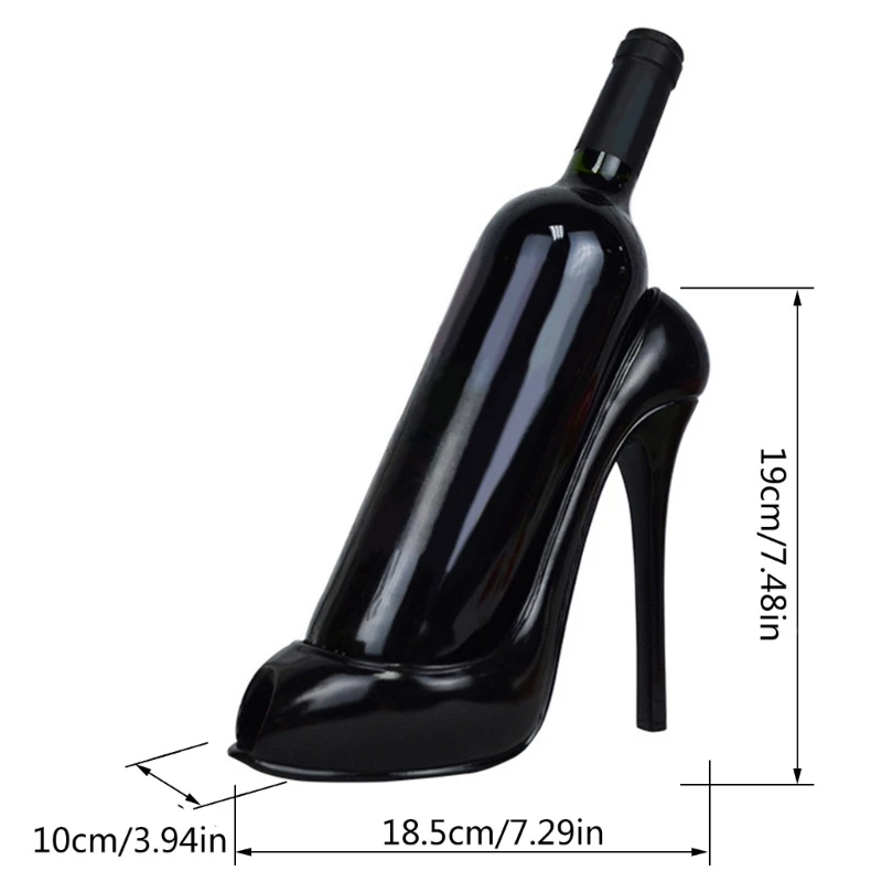 High Heel Shoe Wine Bottle Holder Stylish Wine Rack Gift Basket Accessories for Home High-Heel Statue Sculptures