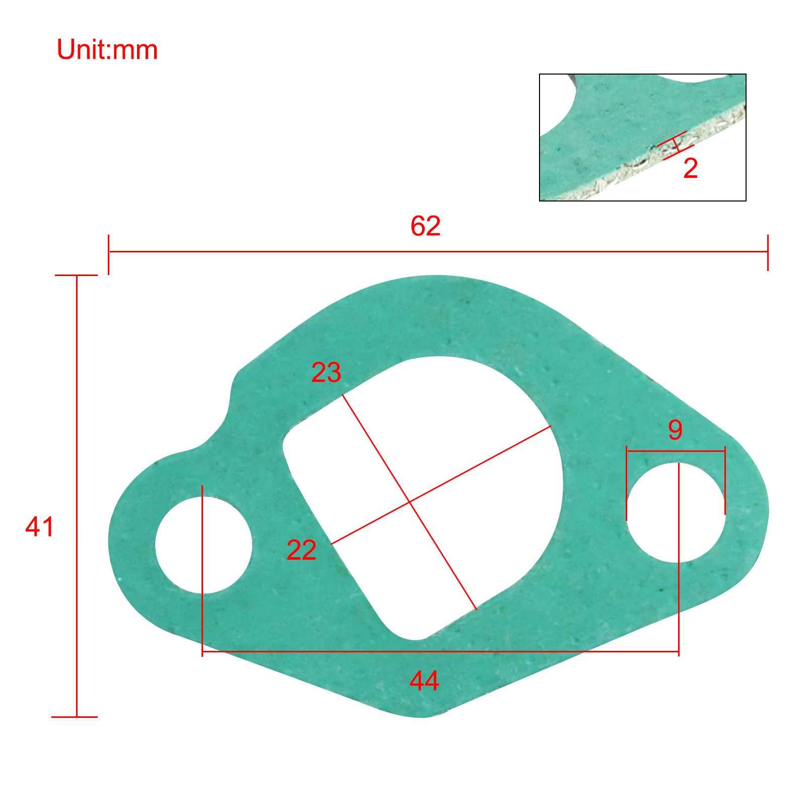 FLYPIG Exhaust Muffler Gasket for Honda GX160 5.5 HP GX200 6.5HP 168/170F 16212-ZE0-800