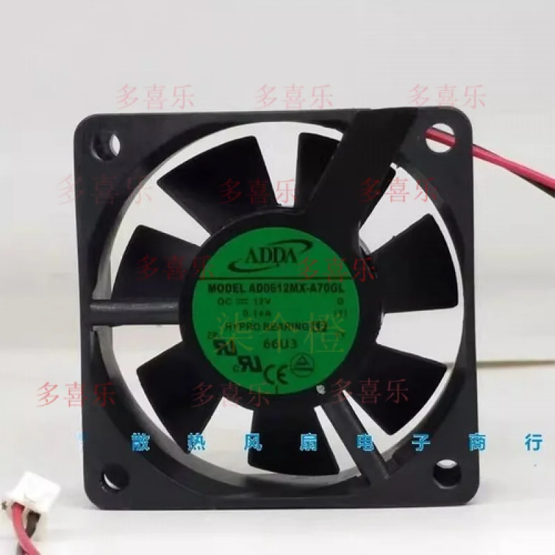 

ZMZM ДЛЯ ADDA 6025 12 В 0,14 А AD0612MX-A70GL 6 см бесшумный корпус охлаждающий вентилятор