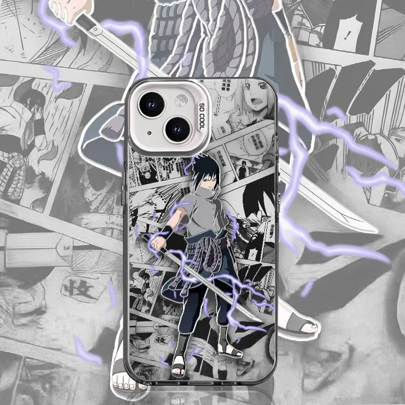 Naruto Uchiha Sasuke Phone Case for Samsung Galaxy S21 S22 S23 S24 S25 S26 Ultra Plus S26ultra Cartoon 3D shockproof Cover