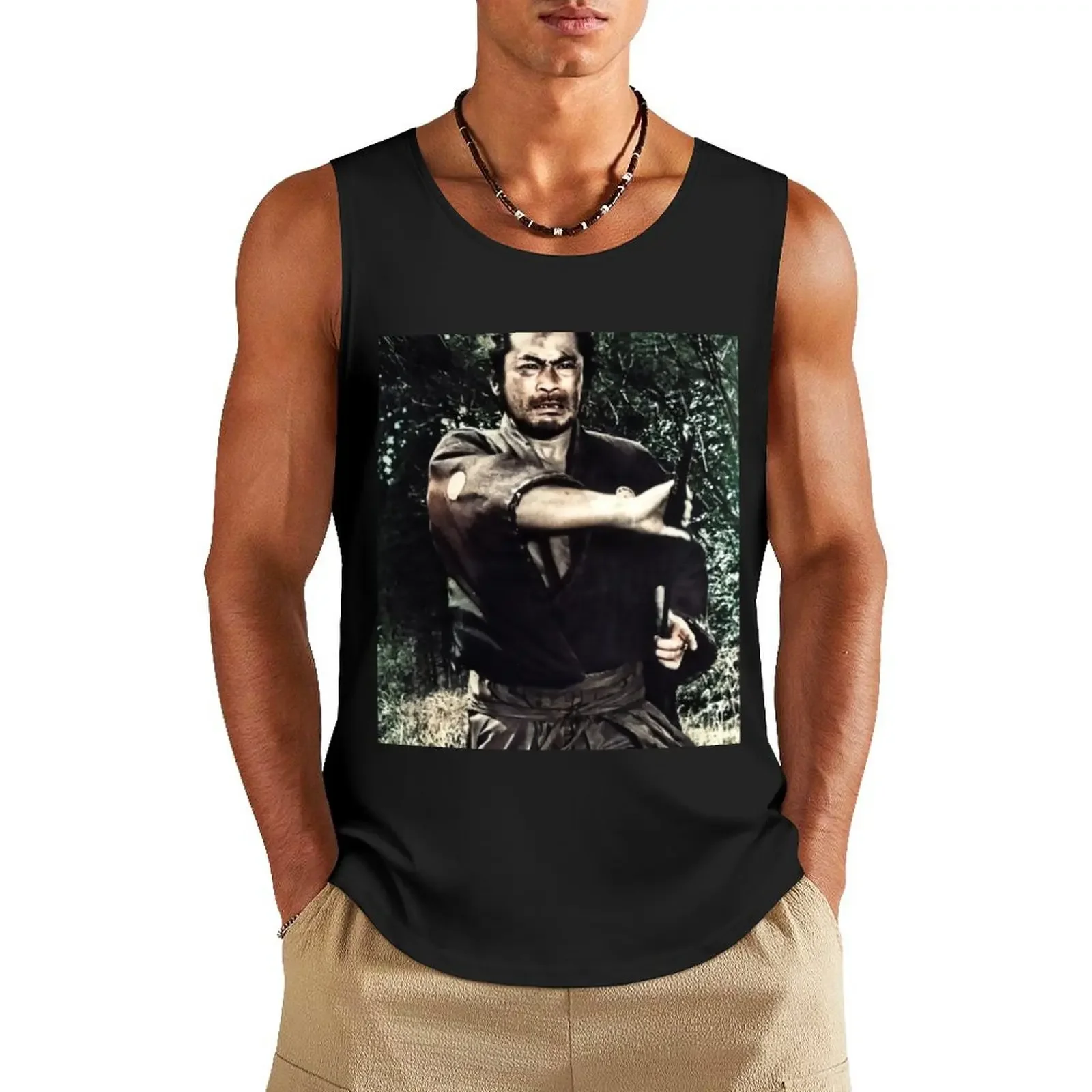 

Yojimbo Akira Kurosawa Toshiro Mifune Tank Top man vest Men's fitness t-shirt Men's sports t-shirt