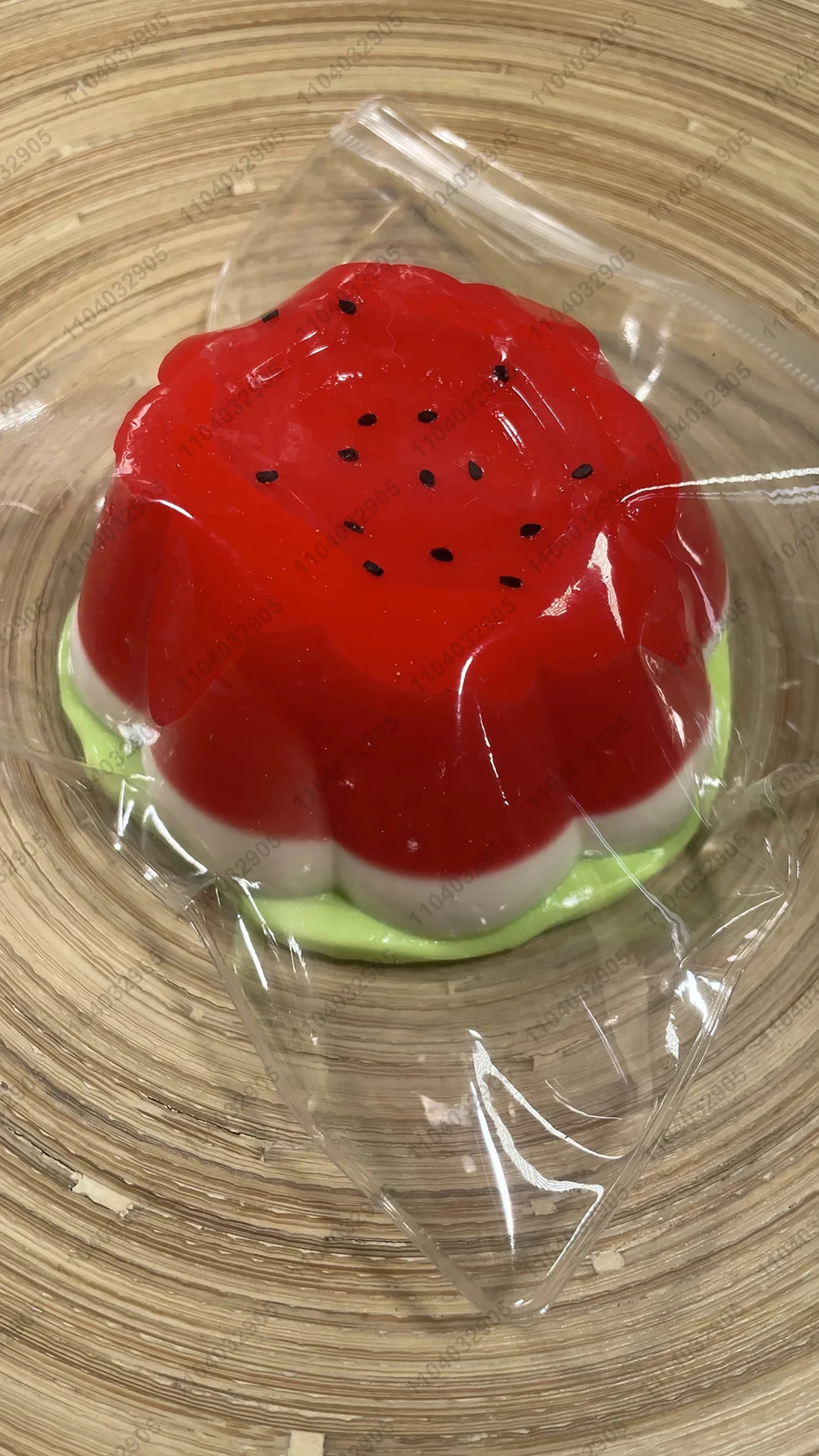 Big Watermelon Pudding Silicone Taba Squishy 0.26KG Big Fat Jelly Pudding Cute Pudding Squishy Hand Relax Stress Release Toy