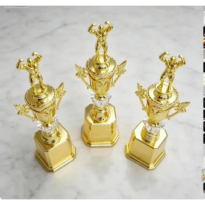 Fitness Competition Trophy, Muscular Man Bodybuilding Series Prizes Can Be Used As Commemorative Items For The Event.