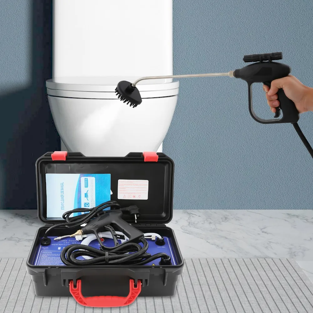 3000 W-os hordozható, magas hőmérsékletű gőztisztító, 220 V-os gőzhőmérséklet: 100–130 °C, autós háztartási gép