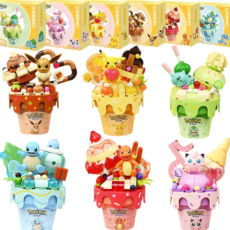 

Keeppley строительный блок Покемон Пикачу шарменд джигглифф Сквиртл Бульбазавр экшн-фигурка Модель Кукла пазл игрушки детские подарки